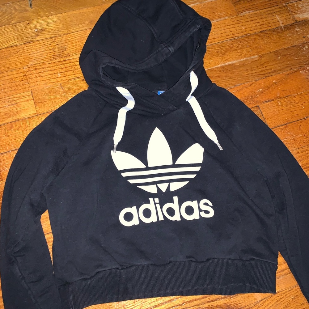 Adidas Trefoil Cropped Hoodie